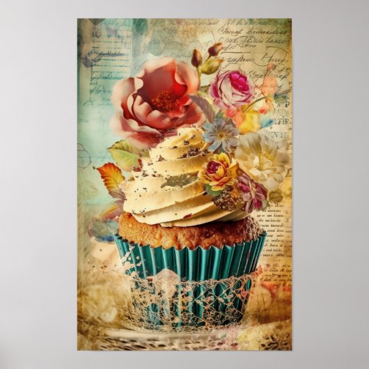 Poster Délicieux Cupcake (Devant)