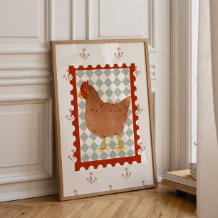 Poster Délicieux Décor de Poussin pour la Chambre de Bébé