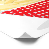 Poster Délicieux frites français Retro Restauration rapid (Coin)