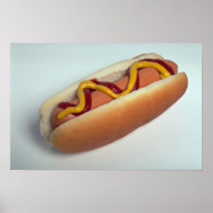 Poster Délicieux hot dog