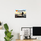 POSTER DÉLICIEUX J'AIME LA CONCEPTION DE GYMNASTICS (Bureau à domicile)