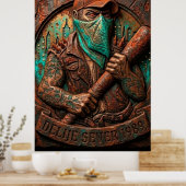 Poster Delije Sever 1989 en relief (Cuisine)