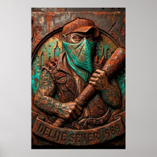 Poster Delije Sever 1989 en relief