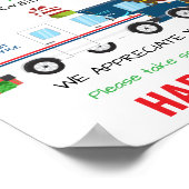 Poster Delivery Driver Thank You Snack Sign (Coin)