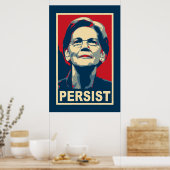 Poster d'Elizabeth Warren Persist (Cuisine)
