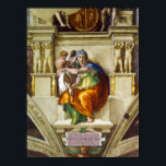 Poster Delphic Sibyl par Michelangelo<br><div class="desc">La Chapelle Sixtine est une chapelle du Palais apostolique, résidence officielle du pape, dans la Cité du Vatican. Appelée à l'origine la Chapelle Magna (Grande Chapelle). Aujourd'hui, c'est le site du conclave papal, le processus par lequel un nouveau pape est sélectionné. La renommée de la Chapelle Sixtine réside principalement dans...</div>