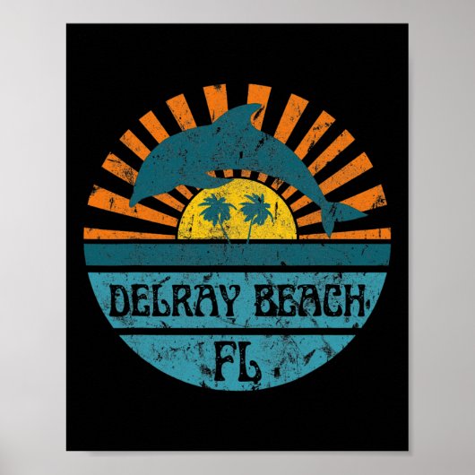 Poster Delray Beach (Devant)