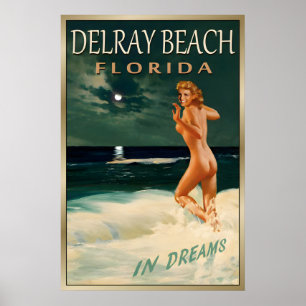Poster DELRAY BEACH Floride-Nouvelle Originale Marilyn Mo