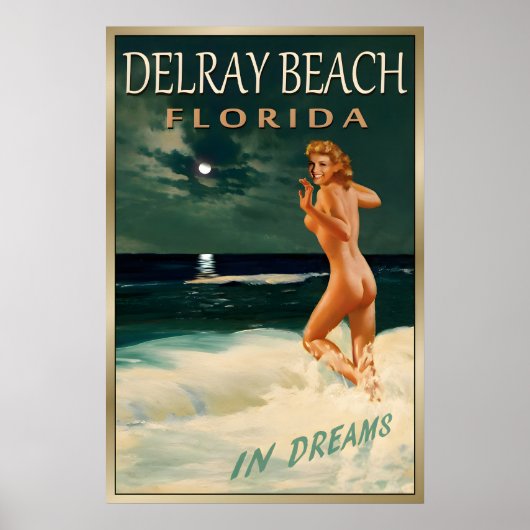 Poster DELRAY BEACH Floride-Nouvelle Originale Marilyn Mo (Devant)