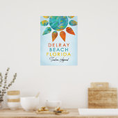 Poster Delray Beach Floride Sunshine Travel (Cuisine)