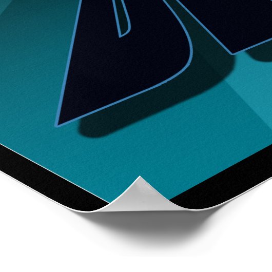 Poster Delta Blues Guitare et clavier Starburst (Coin)