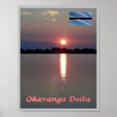 Poster Delta de SUNSET Okavango - (Devant)