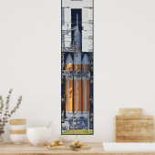 Poster Delta IV Lourd avec Orion (Cuisine)