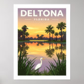Poster Deltona Floride vintage (Devant)
