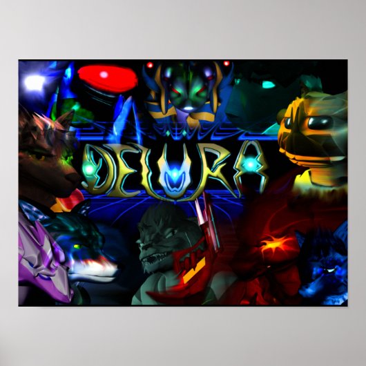 Poster Delura: Karakters (Voorkant)