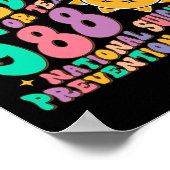 Poster Demain a besoin que vous appelez le texte 988 Suic (Coin)