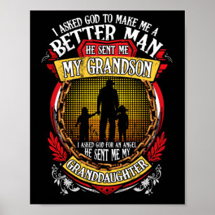 Poster Demandé À Dieu De Me Rendre Meilleur Homme Il M'A