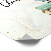 Poster Demande de bagage Voyage Aventure Blue Sunflowers (Coin)