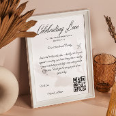 Poster Demande de fonds de voyage Code Qr Fonds de lune d