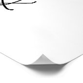 Poster Demande de recette de Fête des mariées Florale Cha (Coin)