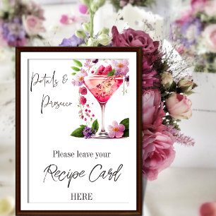 Poster Demande de recette de Fête des mariées florale Pet