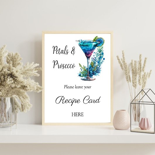 Poster Demande de recette de Fête des mariées florale Pet