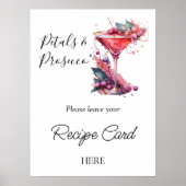 Poster Demande de recette de Fête des mariées florale Pet (Devant)