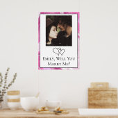 Poster Demande en mariage personnalisée (Cuisine)