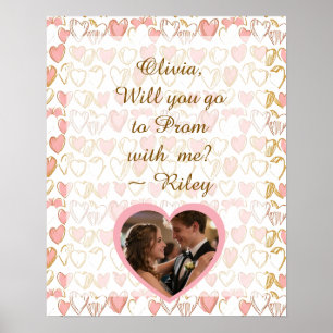 Poster Demande pour le bal Vas-tu au bal avec moi Photo