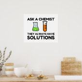 Poster Demander un chimiste (Cuisine)