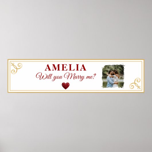 Poster Demanderas-tu à m'épouser Photo de proposition de (Devant)