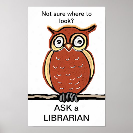 Poster Demandez à un bibliothécaire (Devant)