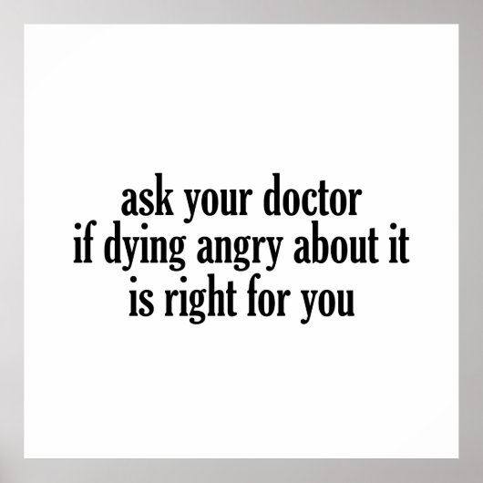 Poster Demandez à votre médecin (Devant)