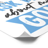 Poster Demandez-moi à propos de ma chèvre bébé chèvre (Coin)