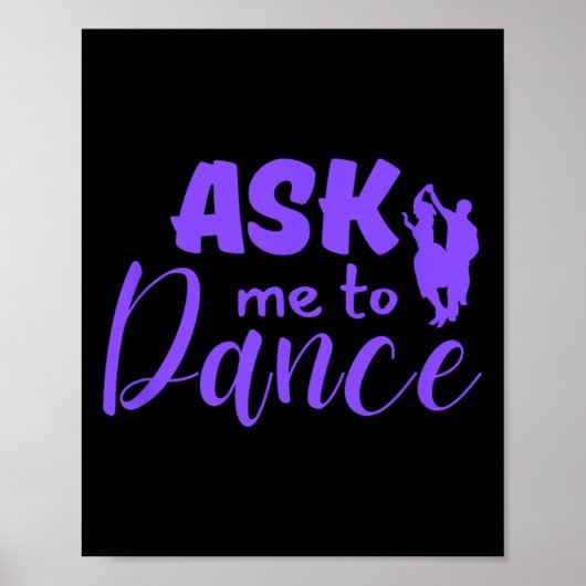Poster Demandez-Moi De Danser Couple Social Dancing (Devant)