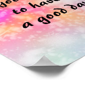 Poster Demandez un devis de bonne journée sur l'aquarelle (Coin)