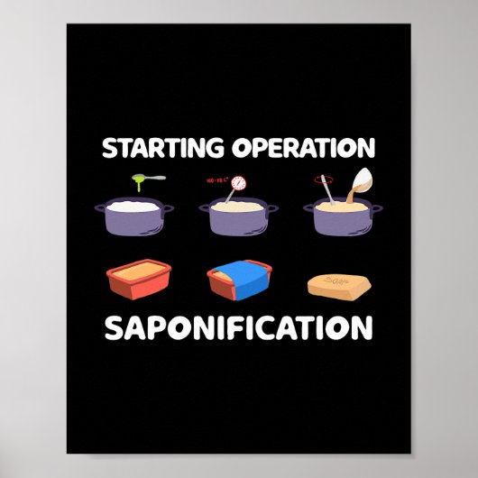 Poster Démarrage de la fabrication de savon Opération Sap (Devant)