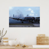 Poster Démarrage de la Super Constellation Lockheed L-104 (Cuisine)