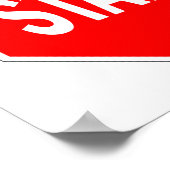 Poster démarrer le panneau de signalisation routière arrê (Coin)