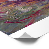 Poster Demeure de vie avec roses et tournesols par van Go (Coin)