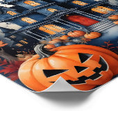 Poster Demeure hantée Halloween la nuit d'Halloween (Coin)