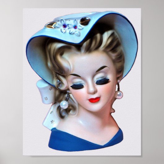 Poster Demeure Sud Belle Head Vase Bonnet Lady (Devant)