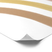 Poster Demi-arc-en-ciel du désert Boho (Coin)