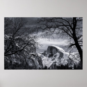 Poster Demi de dôme en vallée de l'hiver Yosemite