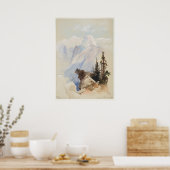 Poster Demi-Dôme Yosemite Thomas Moran Aquarelle Art (Cuisine)