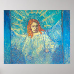 Poster Demi-figure d'un ange par Vincent van Gogh