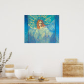Poster Demi-figure d'un ange par Vincent van Gogh (Cuisine)