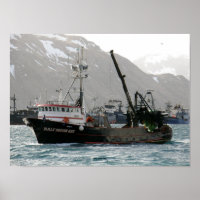 Demi-Moon Bay, chalutier de pêche dans havre néerl