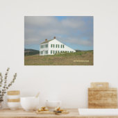 Poster Demi-Moon Bay House sur une colline (Cuisine)
