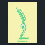Poster Demi-tons vert stylo pop art<br><div class="desc">Illustration d'un stylo à bille vert dessinant des demi-tons. Le stylo dit à mi-teinte dessus. Un design pour tous ceux qui aiment l'affiche de style rétro et l'art de la bande dessinée.</div>